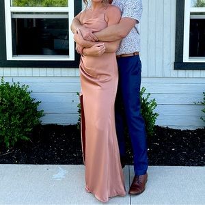 Azazie Eren Stretch Satin Dress